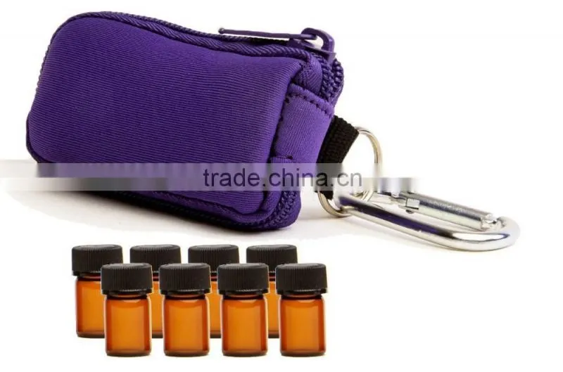 Perfect Essential oil key chain carrying case, nice design Essential oil key chain bag,perfect essential oil case for travel