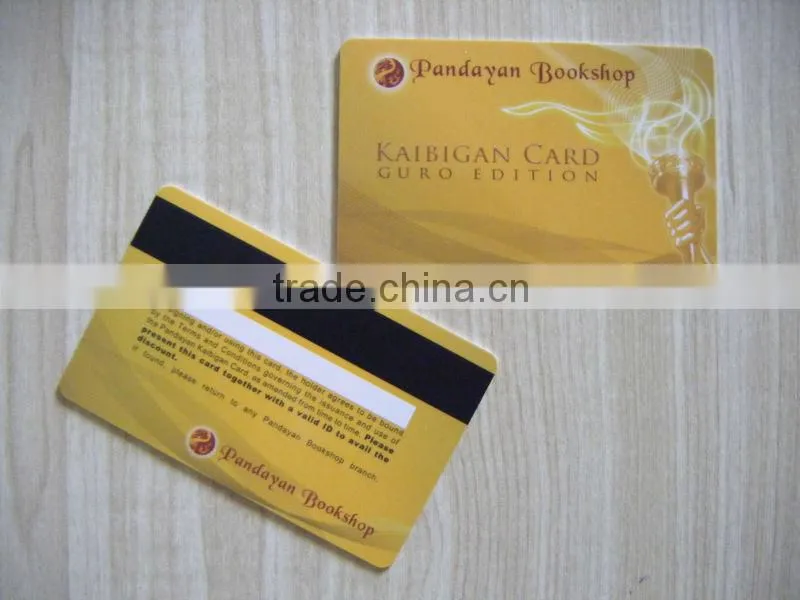 Best selling PVC barcode card