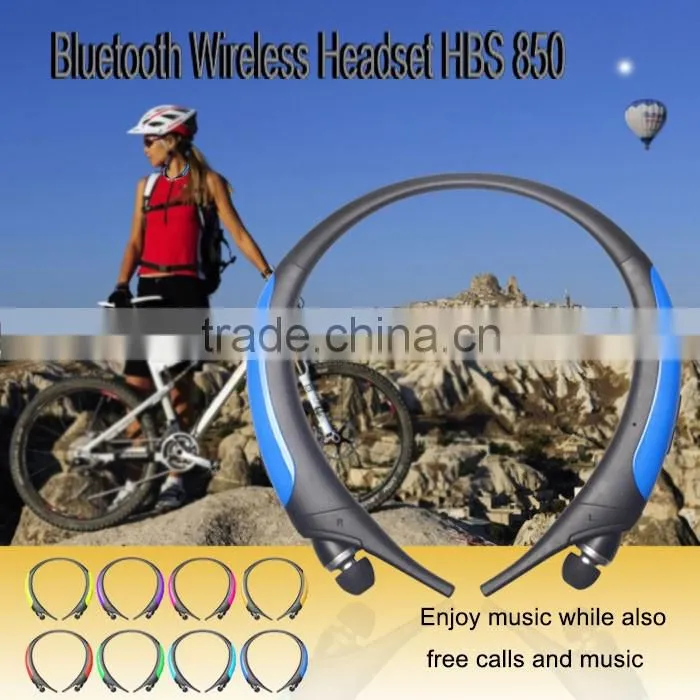 Hands free long distance bluetooth headset Tone Active HBS-850 neckband wireless earbug