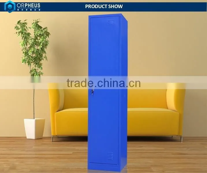 Home Furniture Deep Color Metal Bedroom Lockers Of One Door