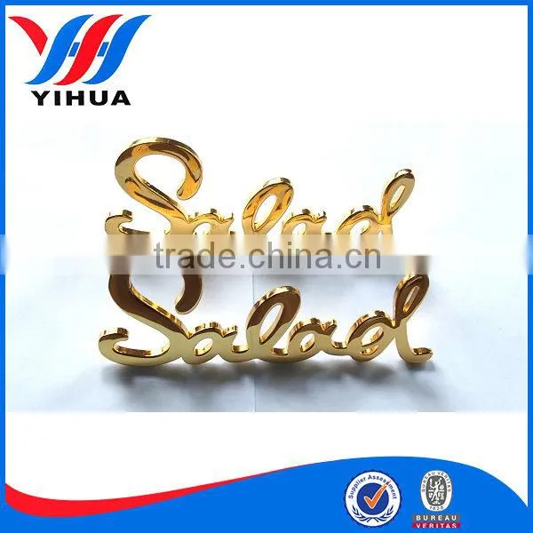 Custom decorative metal plates jewelry metal plates souvenir plate