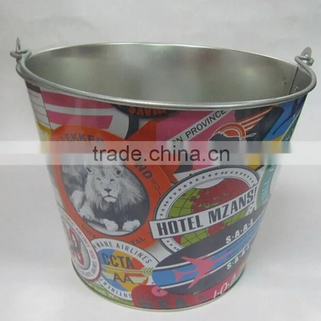 CCBB-T201 5L Tin candy bucket ice cooler ice pail, beer bucket