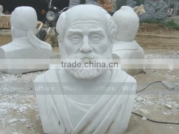 Antique Famous People Stone White Marble Statues
