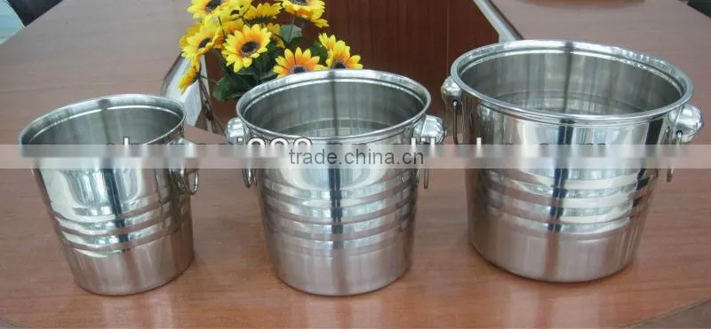 Elegant High Quality Stainless Steel Champagne Bucket / Wine Bucket