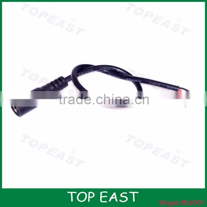 DC power cable 5.5/2.1mm male and female with wire solder