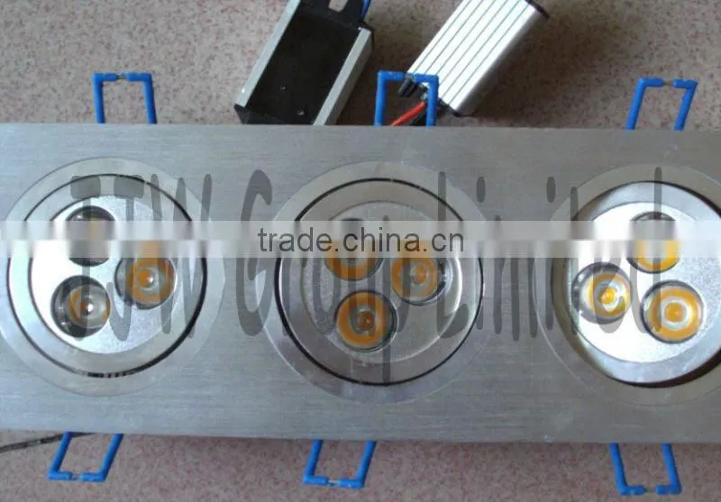 warmwhite super bright 3W led square ceiling light