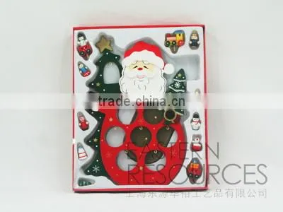 Wooden Tabletop Christmas Santa Decoration Kits