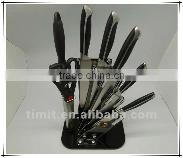 8pcs stainless steel solid handle good quality kitchen knife