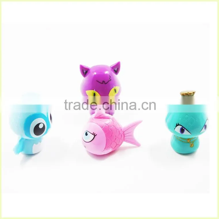Special Cute Cartoon 3D Small Plastic Figures Small Plastic Fish Model