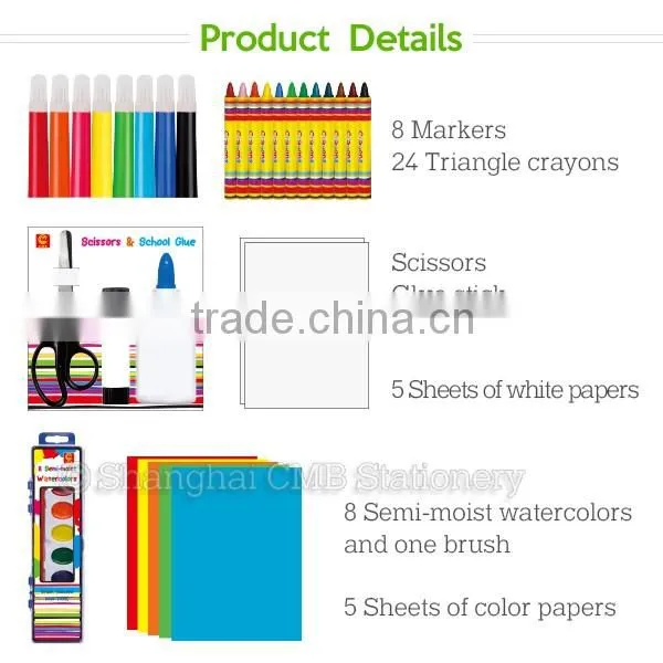 Study set pvc transparent school bags for kids