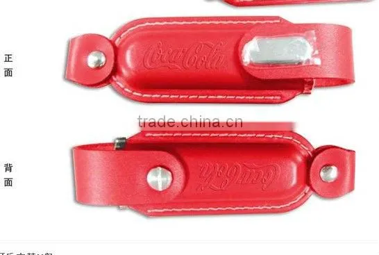 4GB,8GB Keyring style corporate gift button leather usb