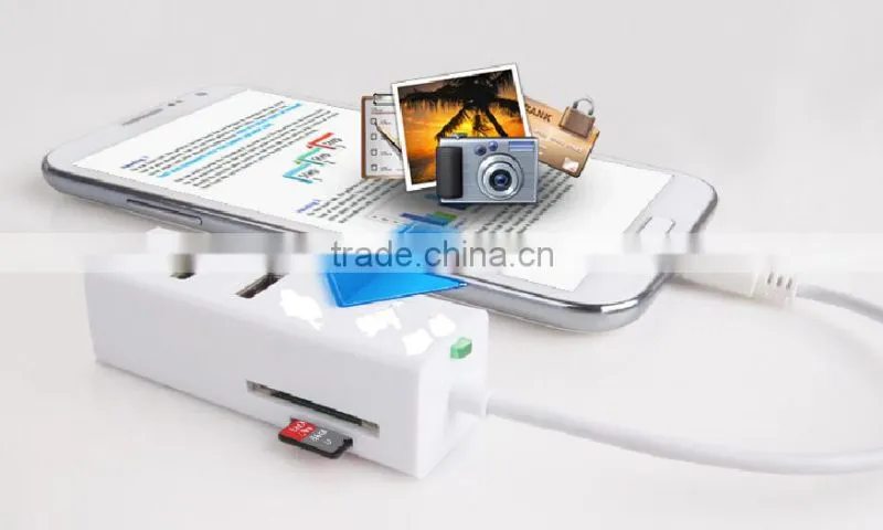 Amaxtek Micro USB OTG Connection Kit and 3 in 1 Card Reader for Andorid Phone
