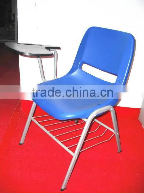 Plastic Writing Chair,School Student Chair With Tablet & Book Basket PA-03