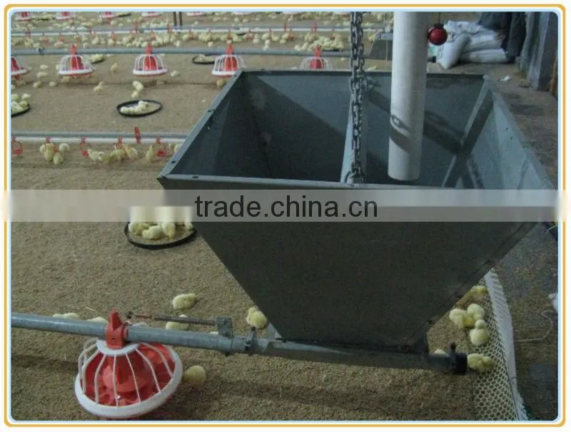 Hopper for automatic poultry feed system