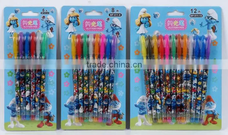 transparent glitter gel pen