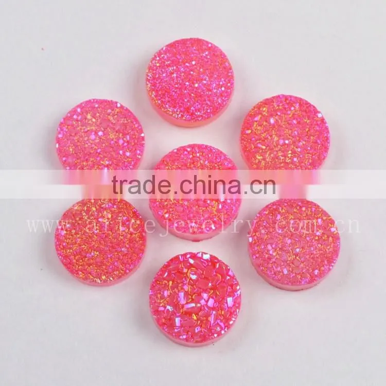 Natural AAA quality candy color agate druzy stone beads wholesale semi precious gem stone cabochons