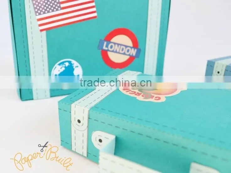 Wholesale Paper Suitcase Gift Box With Handle