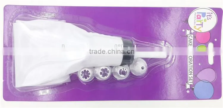 Baking tools plastic icing gun sets for kids