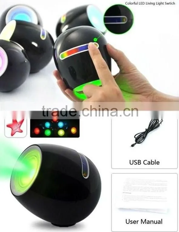 Touching Living 256 Colors LED Light, Bar Design Colorful Mood Light Atmosphere Lamp Projection Night Light
