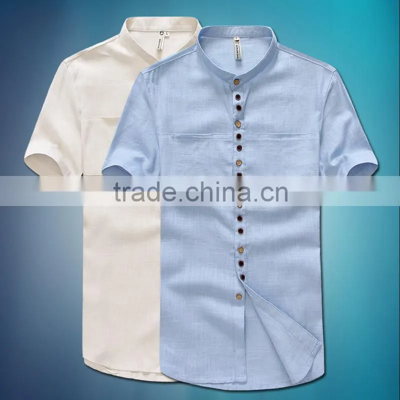 2015 Newest Special Design Sixteen Button Men Shirt