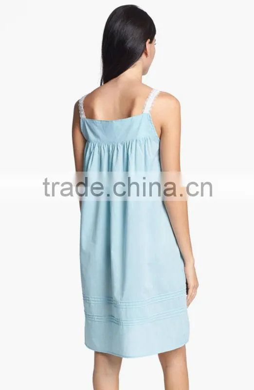 Dobby Sleeveless Nightgown