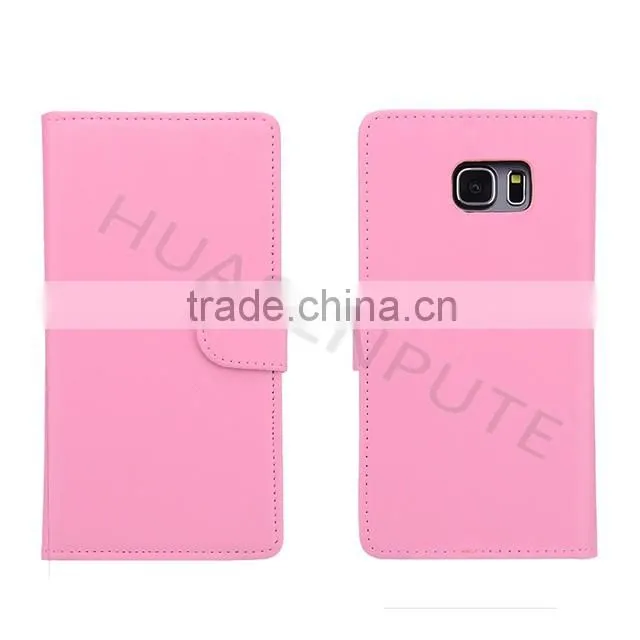 China Factory Insert Card Leather Case For Samsung Galaxy S6 Edge Plus