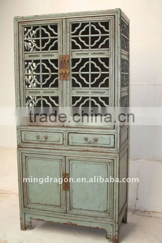 Antique Chinese Beautiful Wood Kitchen Cabinet