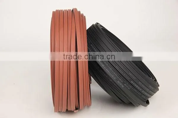 Heat resistant self regulating pipe insulation, roof snow melting silicone heating cable