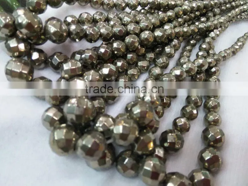 Competitive price of golden pyrite for necklace factory made