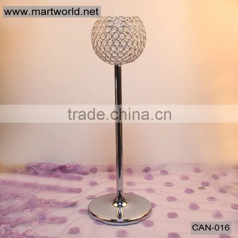 High quality centerpieces with crystal ball with T light for wedding decorations(CAN-016)