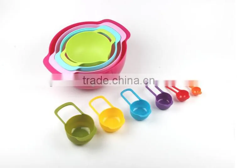Rainbow creative measuring cup and bowl 10pieces