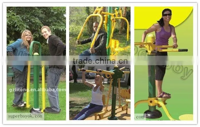 Inclusive Playful Kids Outdoor Wooden Fitness Equipment 5-23I