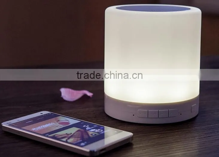 2016 hot sale product christmas gift automatic night light led reading lamp speaker