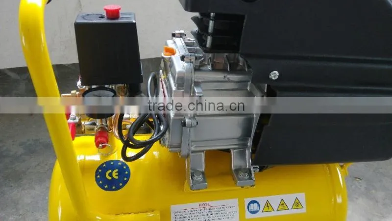 2HP 50L direct driven portable yellow color air compressor