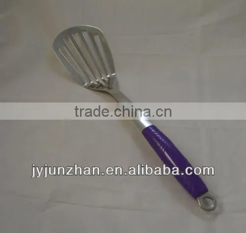 Highly PP handle Stainless Slotted Turner made by Junzhan Factory directly and sell directly