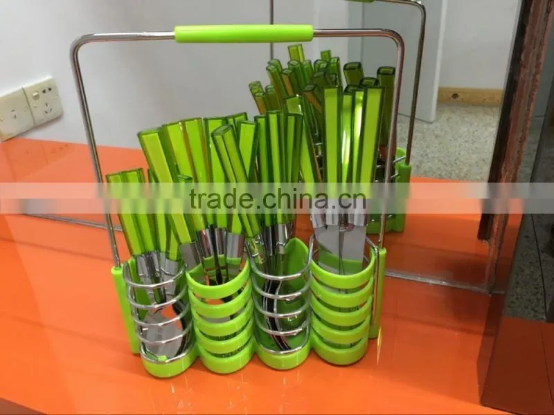 Newest stainless steel cutlery sets with high mirror polishing and cheap price