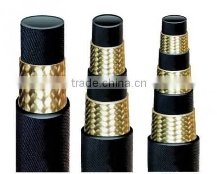 high pressure steel wire braided rubber hose