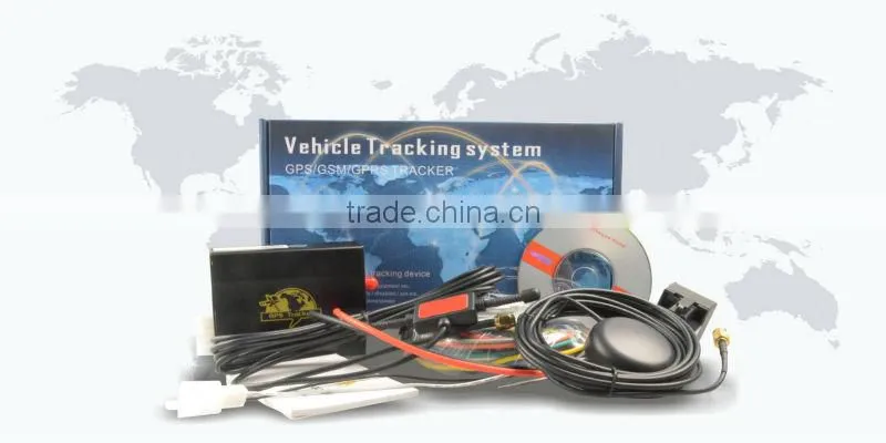 2 sim card tracking system for Vehicle with sos button and free tracking sever