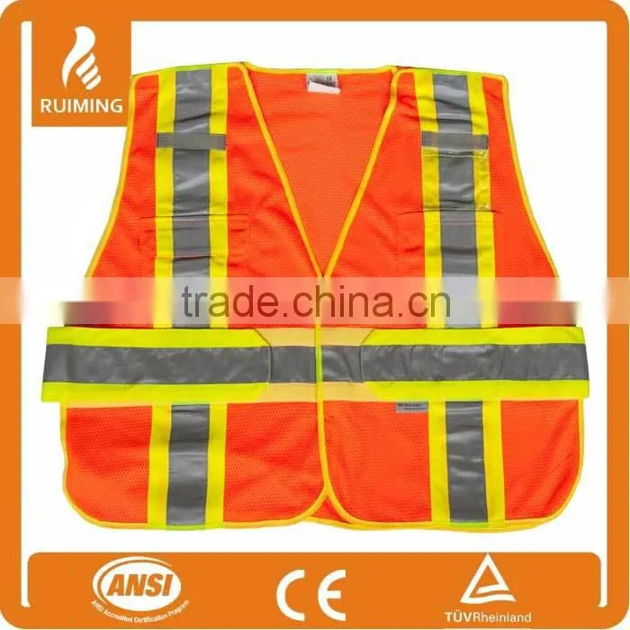 ANSI standard mesh fabric safety vest