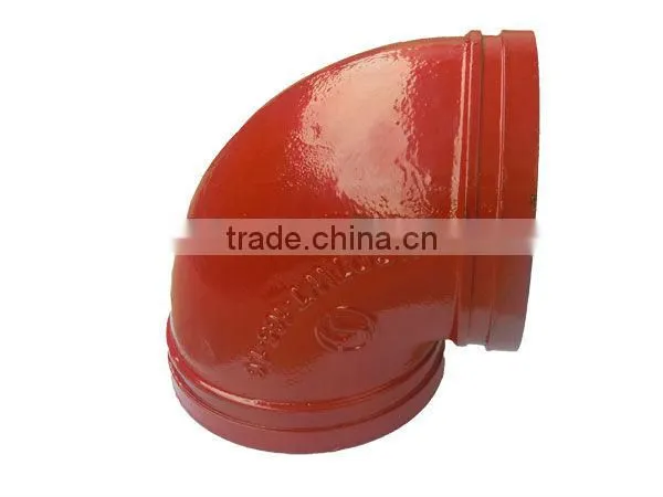 Ductile Iron Grooved Pipe Fitting 90 degree elbow