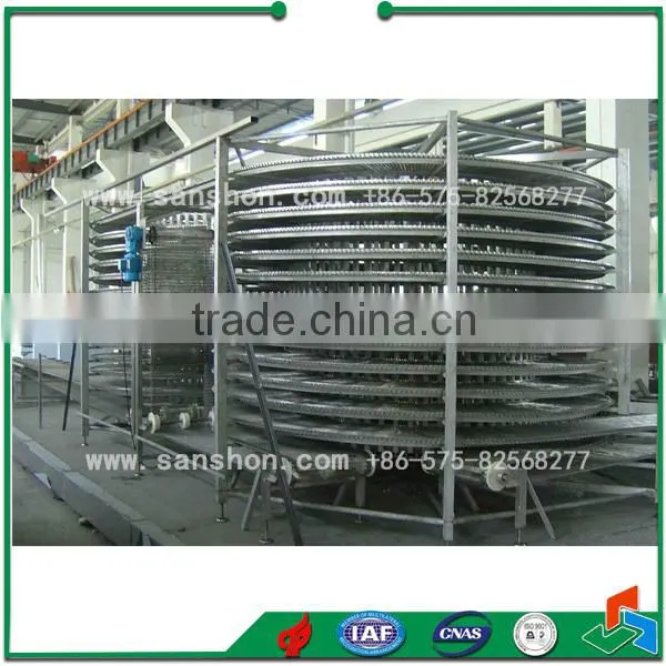 Sanshon SSF Fruit and Vegetable spiral quick Freeze Machine
