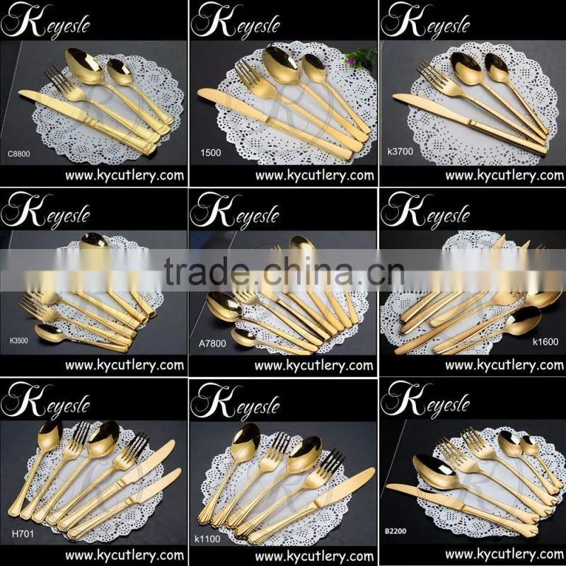 black gold cutlery,cutlery black stainless,black metal cutlery