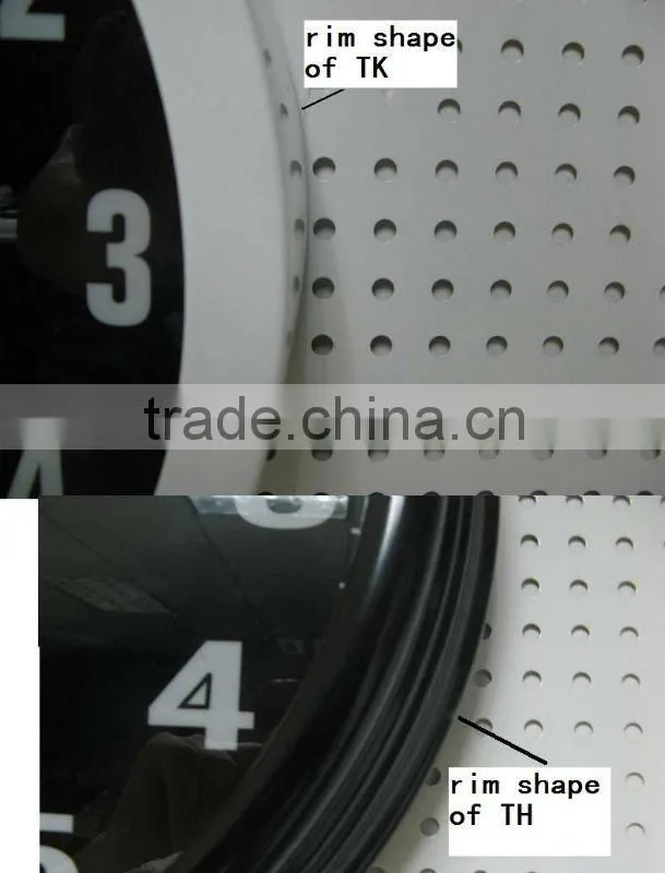 12" Smart light metal silence wall clock