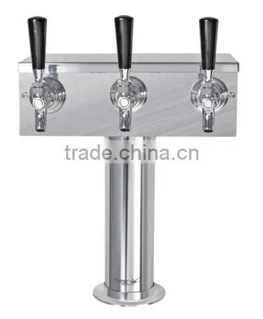 Three Faucet T Tower-Polished Stainless Steel 304