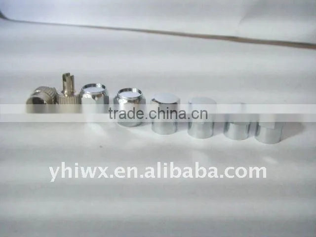 Anti Theft tire valve caps with spanner