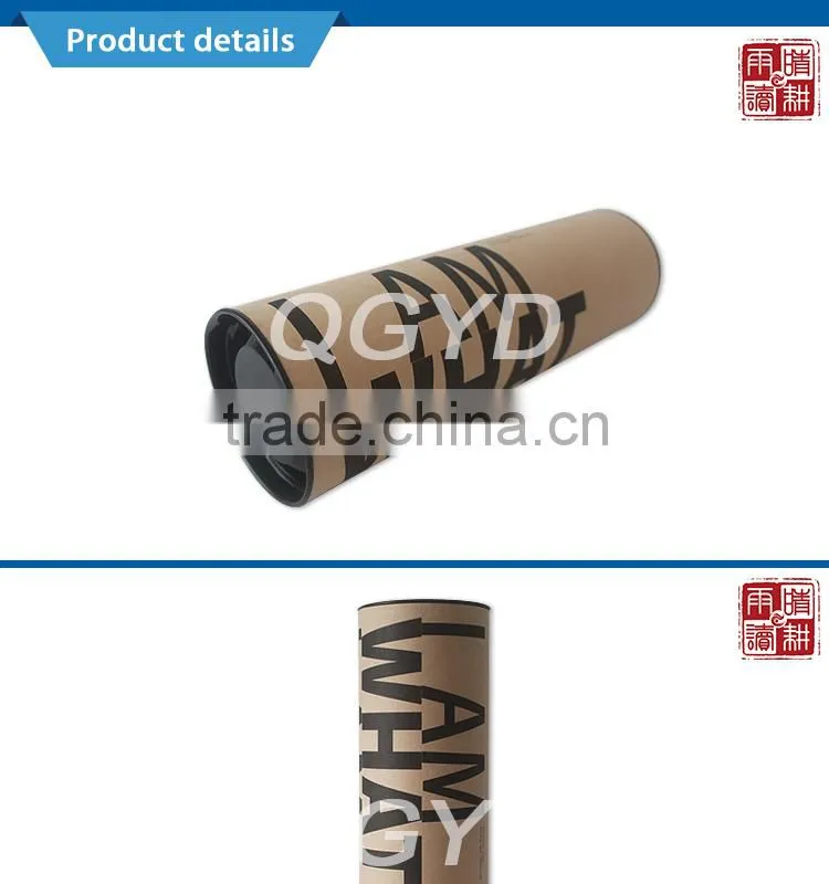 kraft paper custom cylinder paper t-shirt packaging box