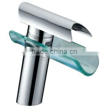 glass waterfall basin faucet wasserfall