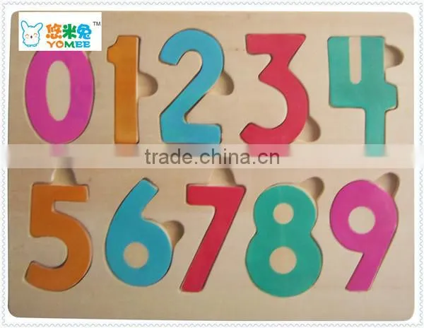 wooden number puzzle toys