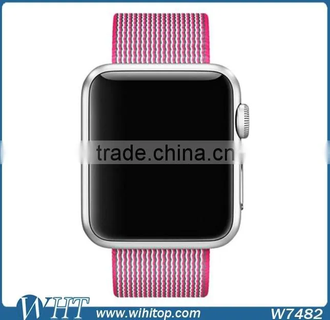 HOCO Original 1:1 38mm 42mm Steel Buckle Adapter Woven Nylon Watch Band for Apple Watch Band