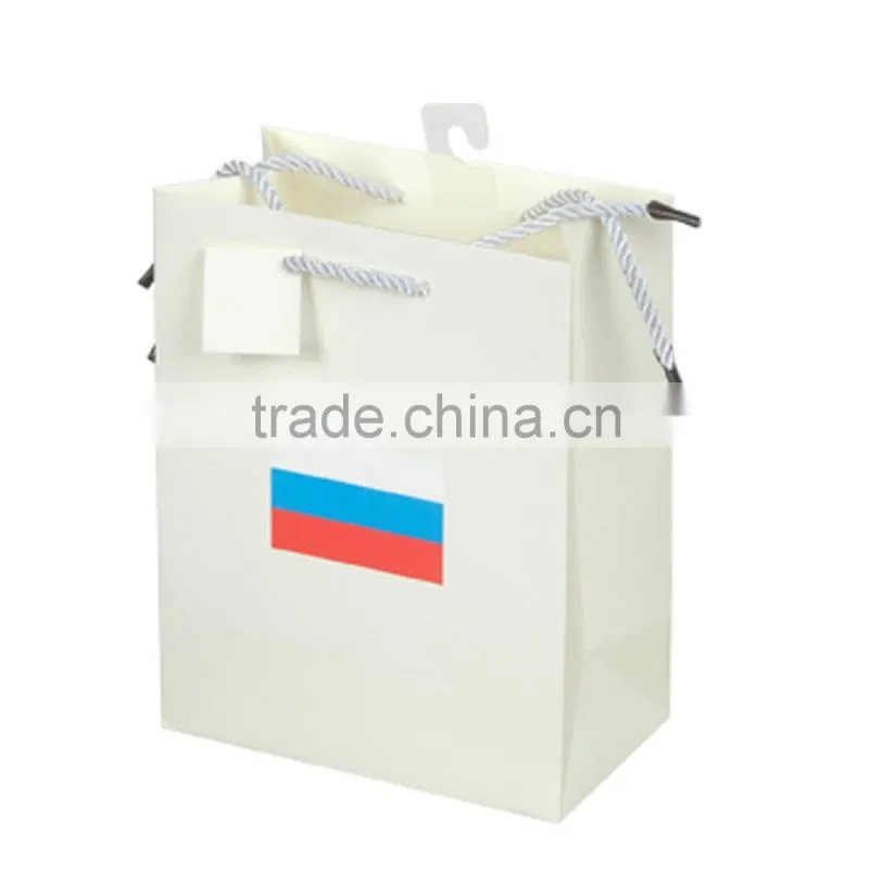 Alibaba china custom printed paper bag with handles